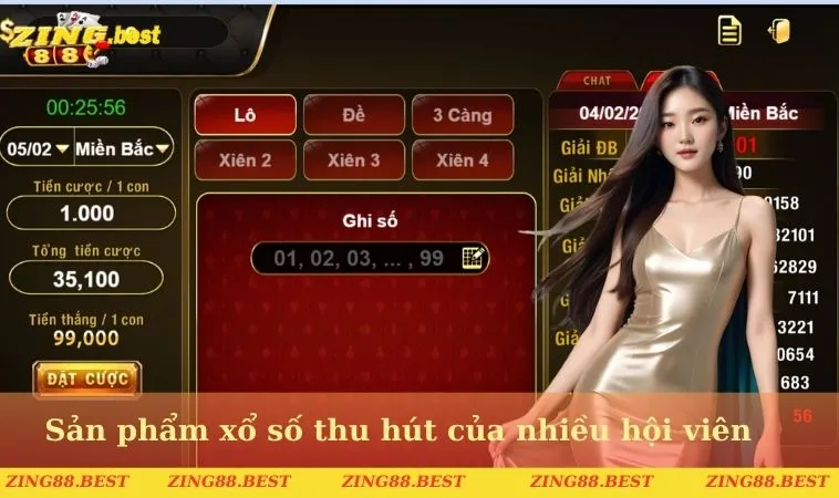 Sản phẩm xổ số thu hút sự tham gia của nhiều hội viên